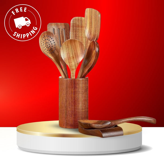 Teak Wood Kitchen Utencils ™ Zumee