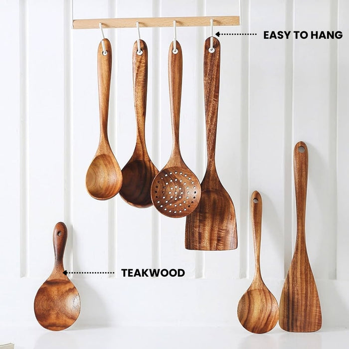 Teak Wood Kitchen Utencils ™ Zumee