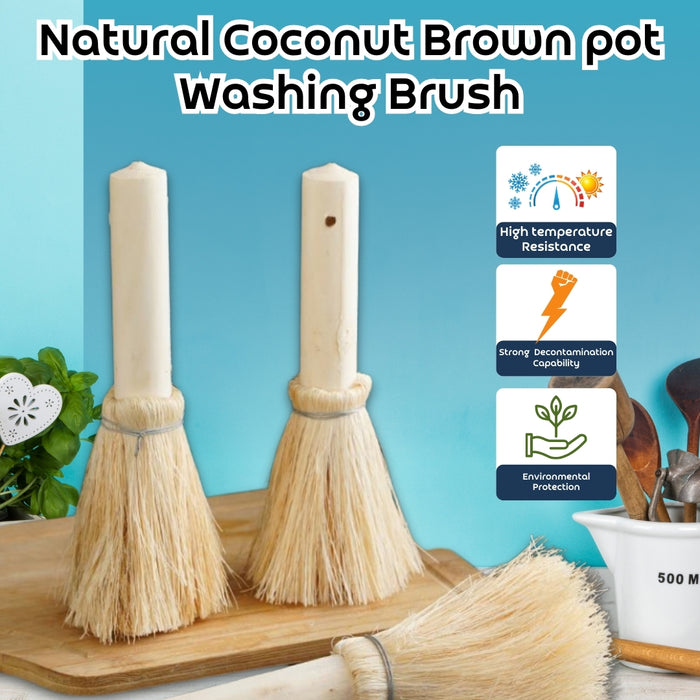 Coconut Palm Pot Brush ™ Zumee