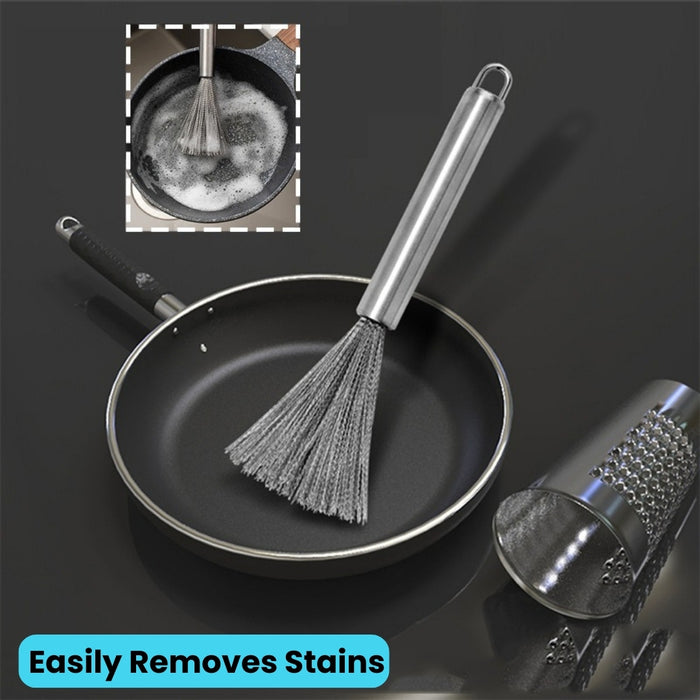 Stainless Steel Pan Brush ™ Zumee