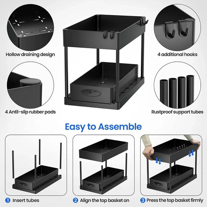 2 Tier Storage Rack ™ Zumee