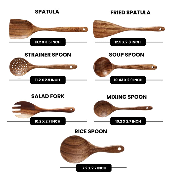 Teak Wood Kitchen Utencils ™ Zumee