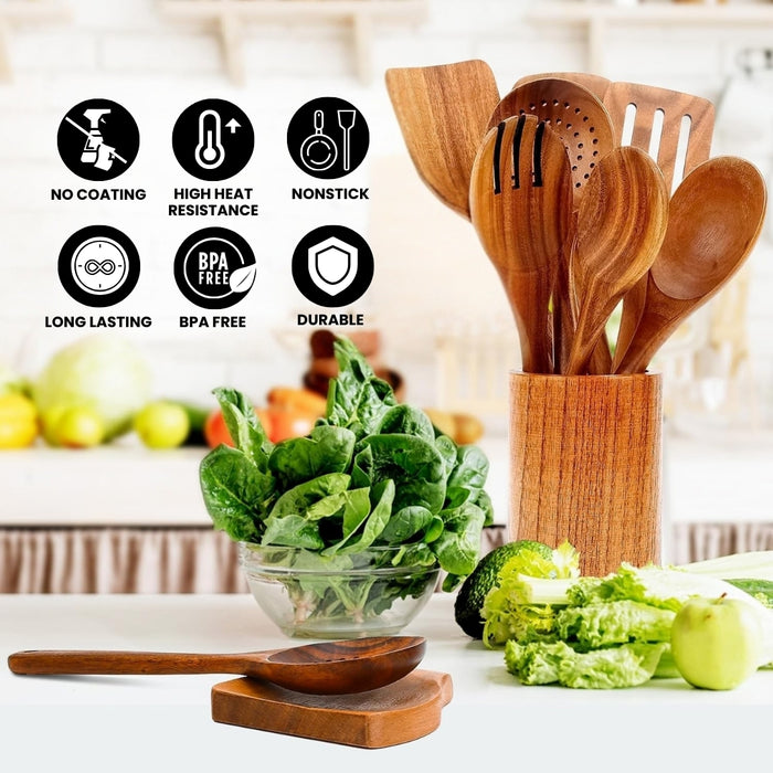 Teak Wood Kitchen Utencils ™ Zumee